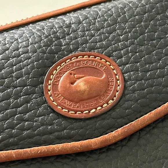 Dooney & Bourke All-Weather Leather Small Zip-Along Crossbody Wallet Belt Purse - Picture 2 of 12